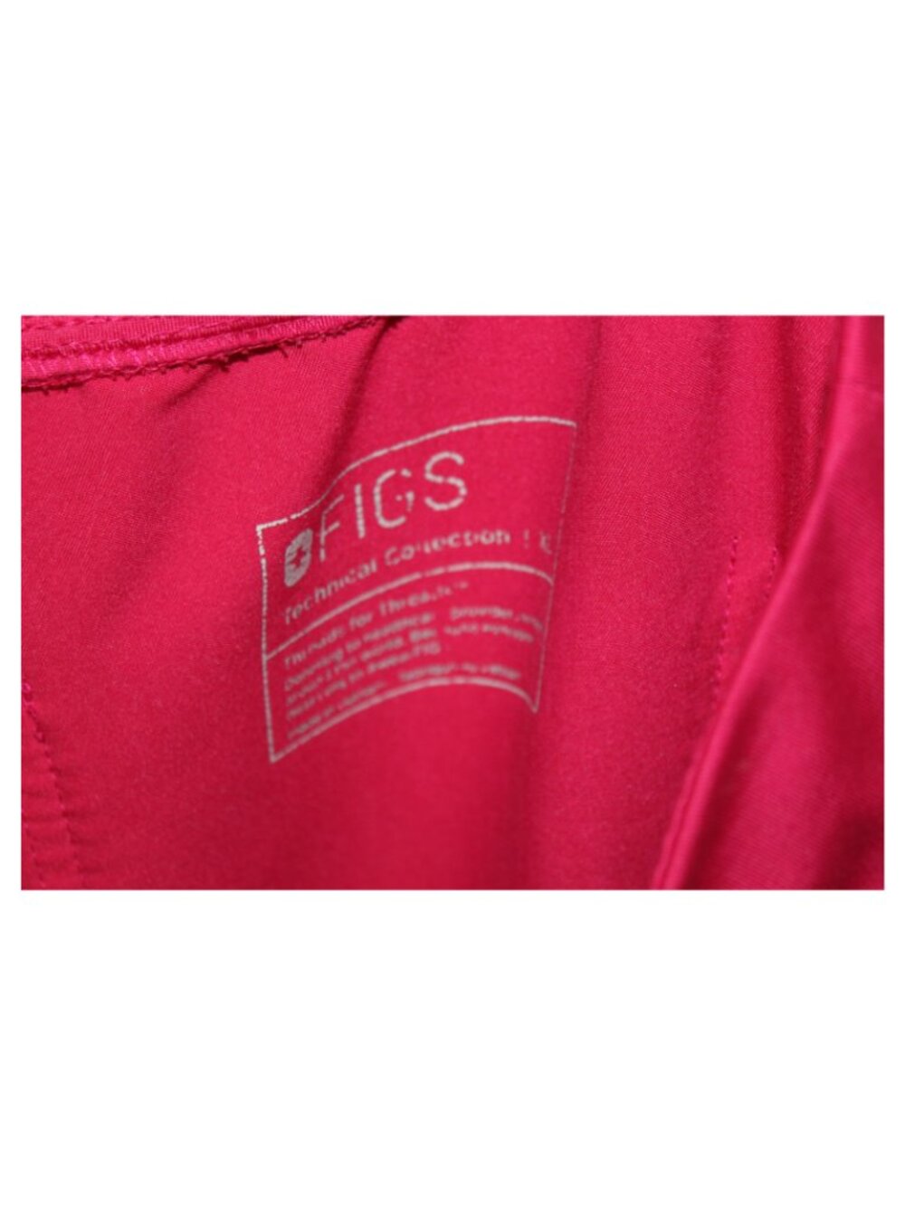 FIGS Zamora High-Waisted Jogger Scrub Pants Ultra Rose Size XL - Picture 11 of 12